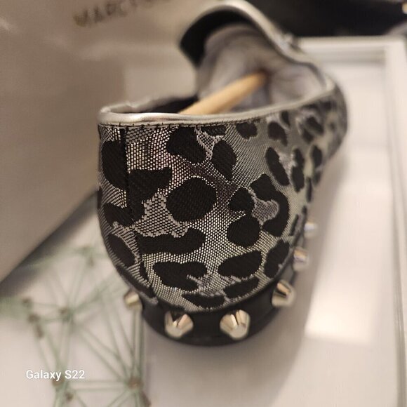 Marc Fisher Studded Slip-On Loafers Abree 3 Silver Multi. NIB. Size 5 - Picture 5 of 11